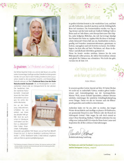 Das Vorwort des Magazins