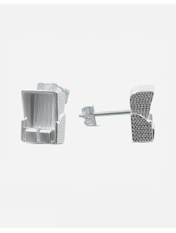 Ohrstecker Strandkorb, silber
